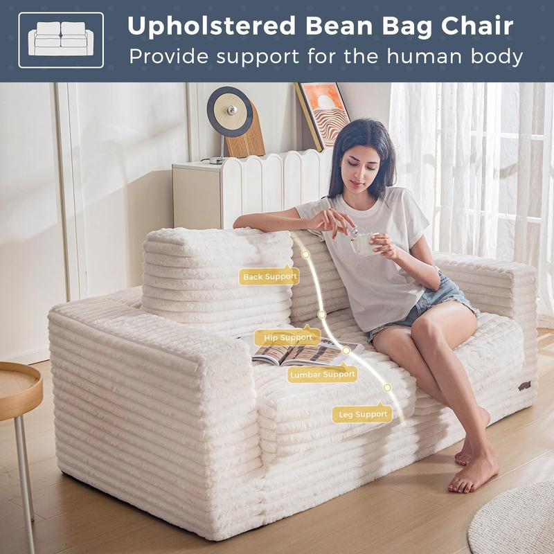 Blossom Comfort Modular Bean Bag Loveseat