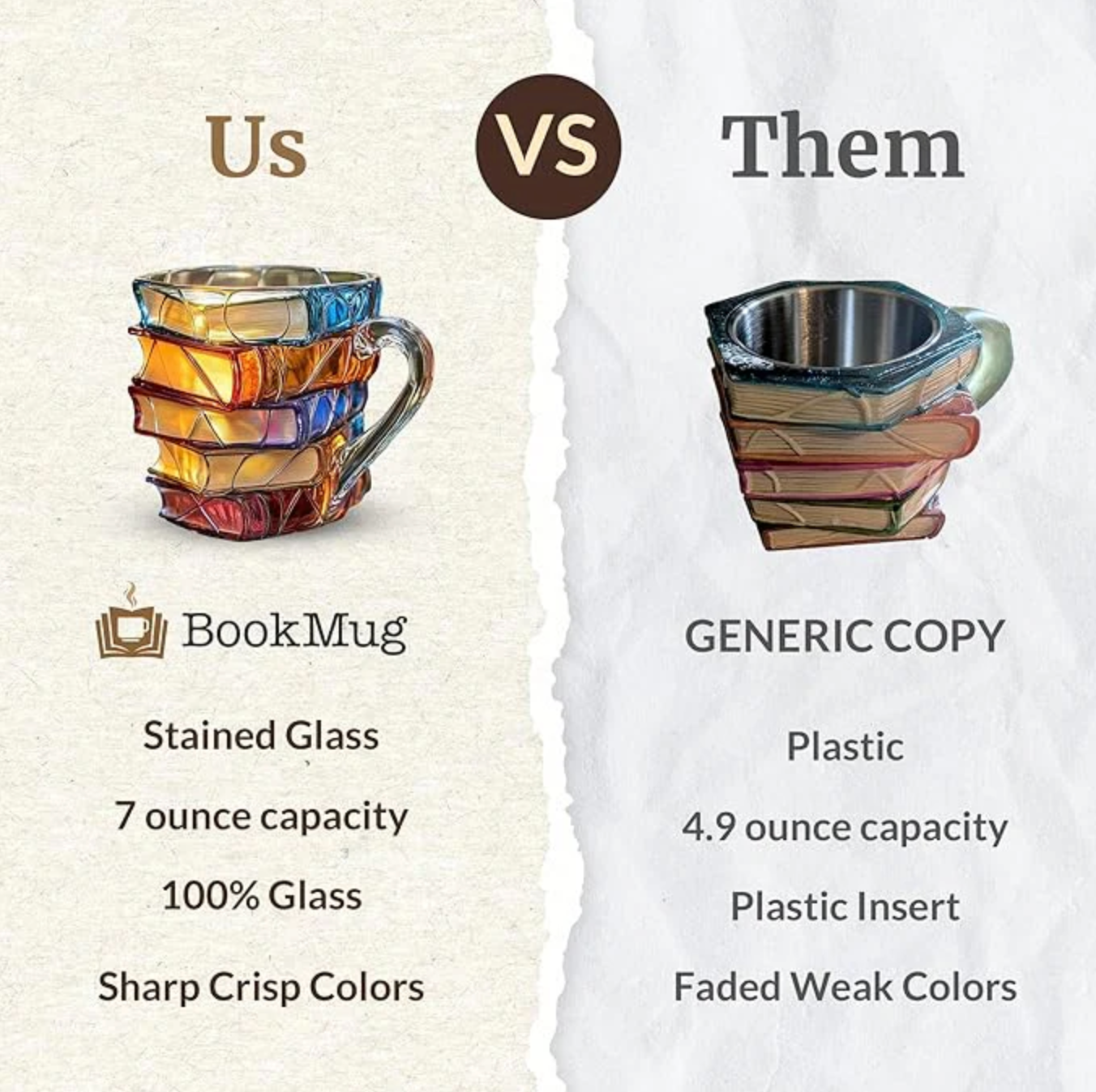 Innovative 3D Painting Book Coffee Cup, Unique Stacked Book Mug, Perfect Gift for Literature Lovers, Creative Colorful Book Gift