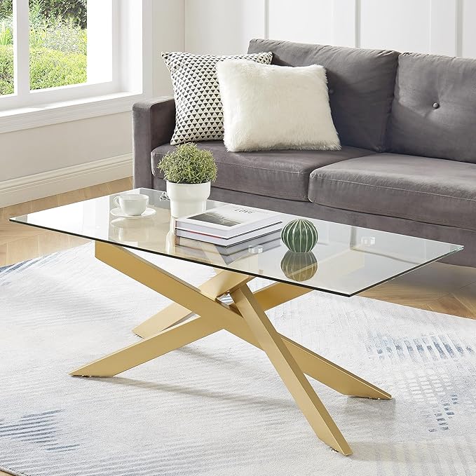 Modern Glass Coffee Table — Sleek Style, Lasting Strength!