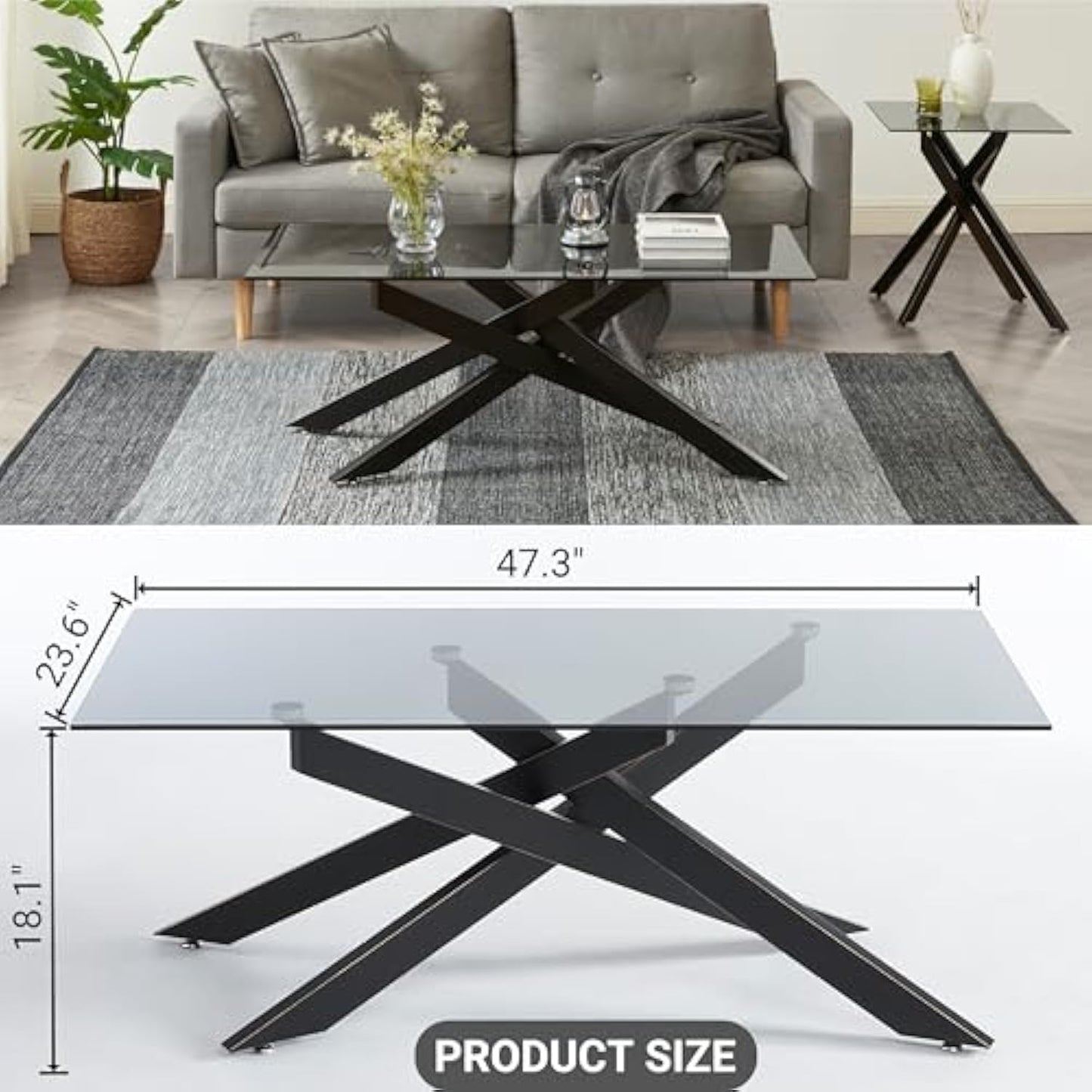 Modern Glass Coffee Table — Sleek Style, Lasting Strength!