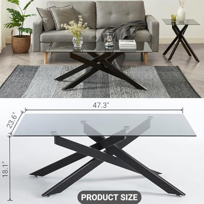 Modern Glass Coffee Table — Sleek Style, Lasting Strength!