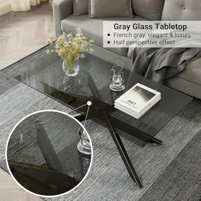 Modern Glass Coffee Table — Sleek Style, Lasting Strength!