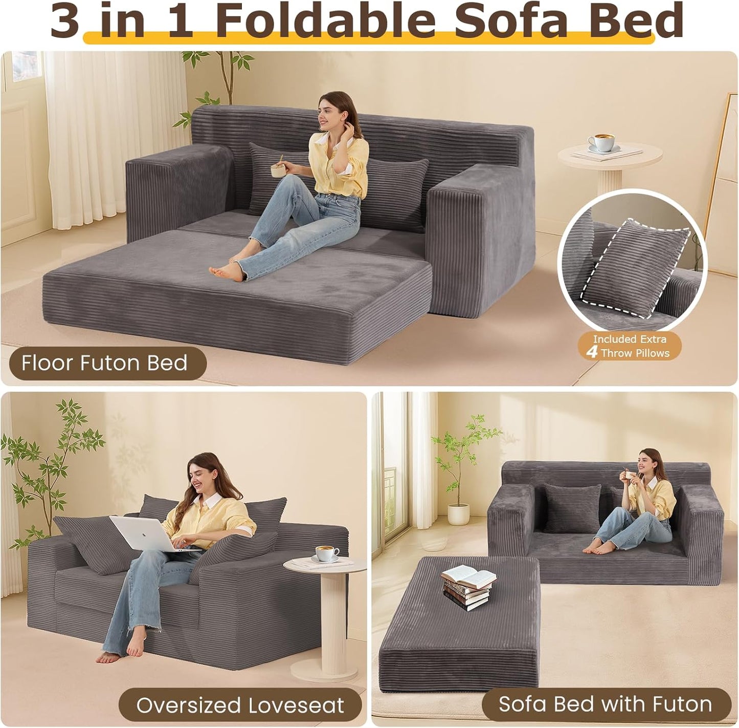The 3-in-1 Magic Sofa! Your Space, Your Way – Instantly!