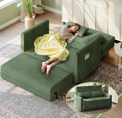 The Sofa That Lives With You! 🌟 6-in-1 Convertible Corduroy Sleeper