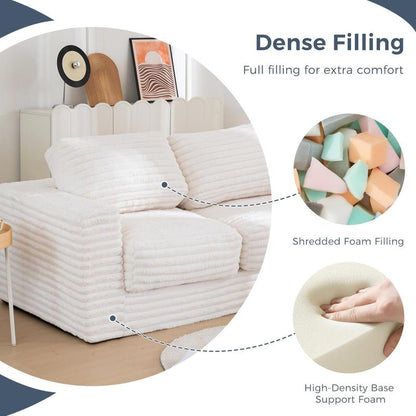 Blossom Comfort Modular Bean Bag Loveseat