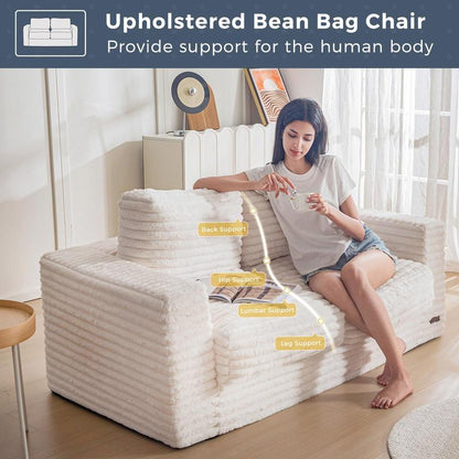 Blossom Comfort Modular Bean Bag Loveseat