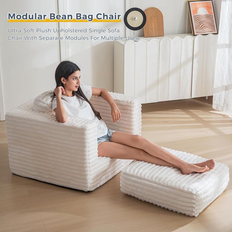 Cloud Comfort Bean Bag Chair — Your Fluffy Throne Awaits!