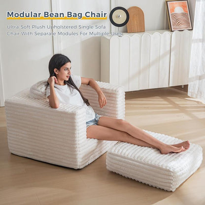 Cloud Comfort Bean Bag Chair — Your Fluffy Throne Awaits!